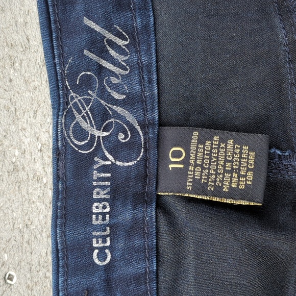 Celebrity Gold Darkwash Jegging Fit Jeans - Picture 5 of 9